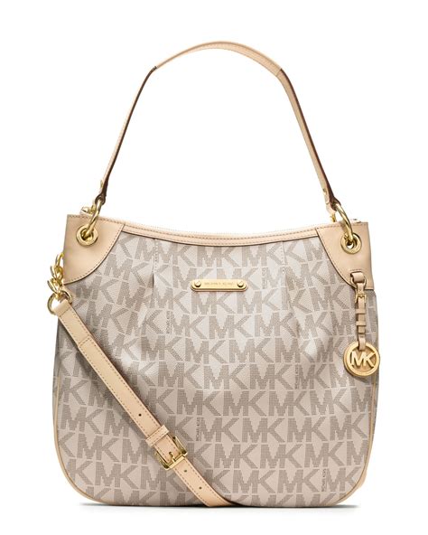 michael michael kors large jet set signature pvc shoulder bag|bandolera jet set michael kors.